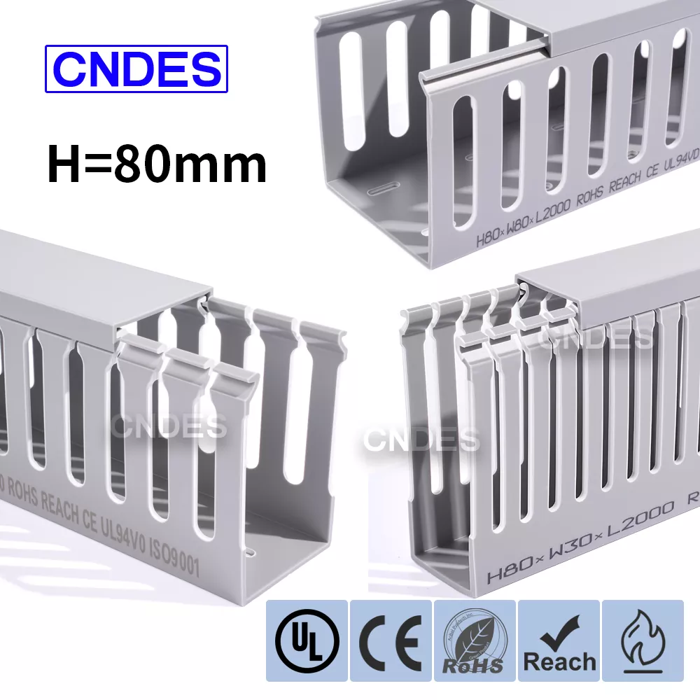 Saluran Kabel Otomasi PVC Berlubang Tinggi 80