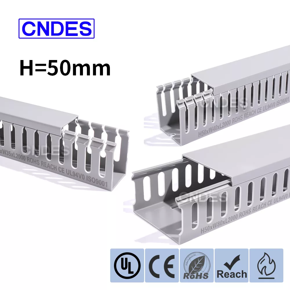 Saluran Kabel Panel PVC Berlubang Tinggi 50mm